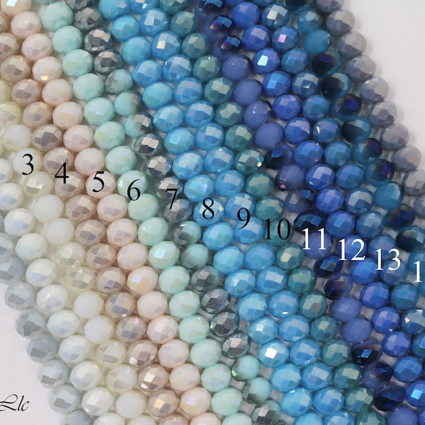 10x8mm Angelic Crystal Rondelle Strands (11 Inches Long (1, 5 or 10 strands) (36 pcs in the Strands))