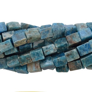 10-12mm Smooth Apatite Rectangle Bead Strand (16 Inches Long)
