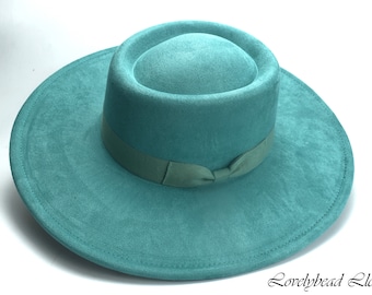 Turquoise Western Cowboy Hat, Country Hat, Western Hat, Rodeo Hat, Wild West Hat, Vintage Cowboy Hat, Cowgirl Hat