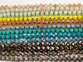 8x6mm Handmade Long Knotted Crystal Necklaces 36 inches Long  (3)