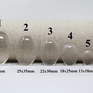 50 Pack 25mm 1 Round Glass Cabochons Clear Transparent Round Solid Glass  Magnifying Cabs 1 Inch 