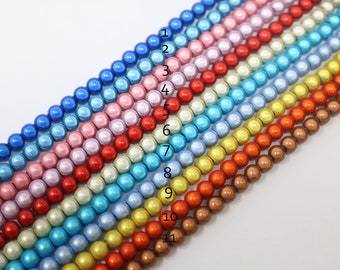 Round Acrylic Miracle Bead Strand, 3D Illusion, Resin Miracle Beads ( 14 inches long)