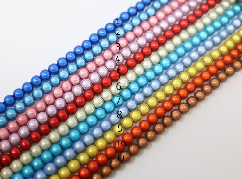 Round Acrylic Miracle Bead Strand, 3D Illusion, Resin Miracle Beads 14 inches long image 1