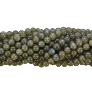 10mm glatte Runde Grade einen Labradorit Halbedelstein Perlen Strang (16 Zoll lang)