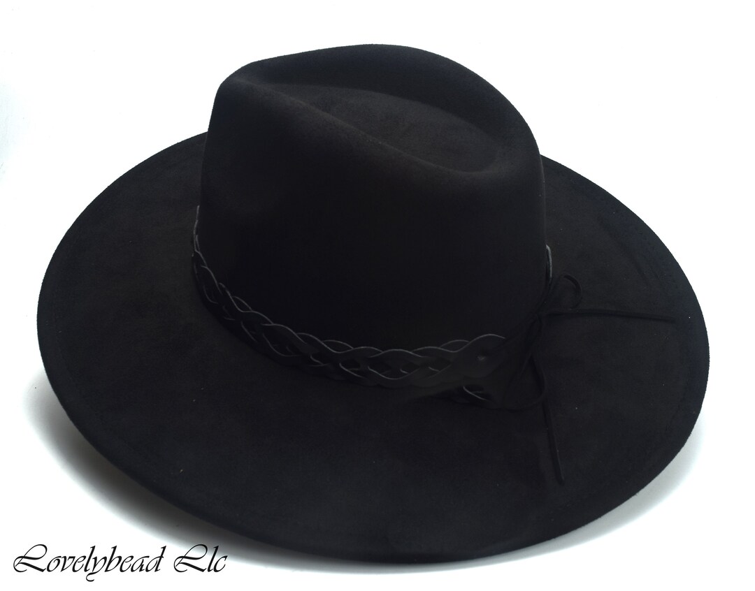 Black Western Cowboy Hat, Country Hat, Western Hat, Rodeo Hat, Wild West Hat, Vintage Cowboy Hat ...