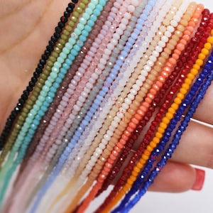 2x1mm Angelic Crystal Rondelle Strands (13.5 Inches Long) (1, 5 or 10 strands)