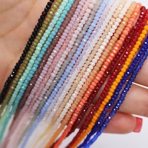 2x1mm Angelic Crystal Rondelle Strands (13.5 Inches Long) (1, 5 or 10 strands)