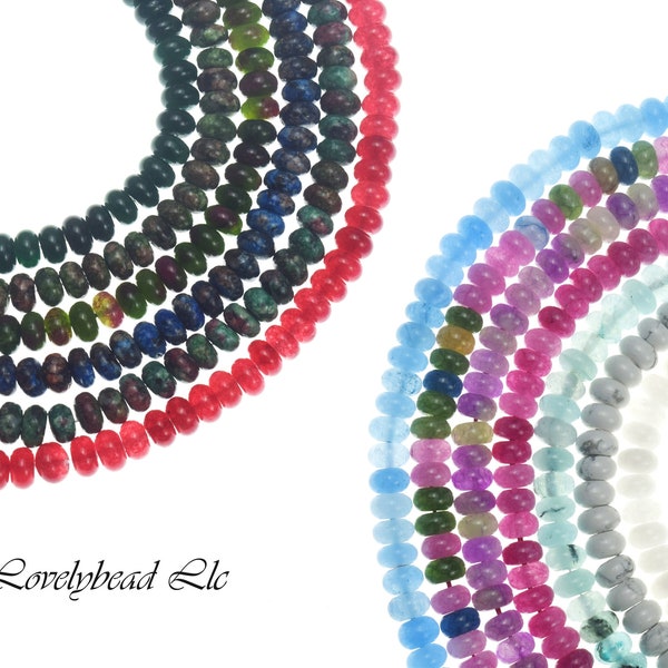 5x8mm Rondelle Gemstone Bead Strand