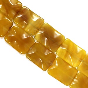 40x30mm Rectangular Agate Gemstone Bead Strand (9 Beads in the Strand)