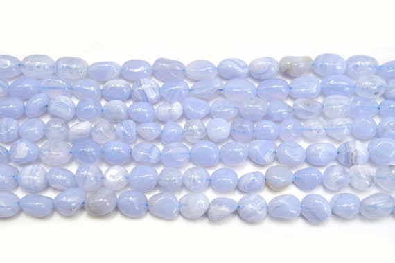 Chalcedony Blue Lace Agate Free Form Pebble Nugget Granule Chip