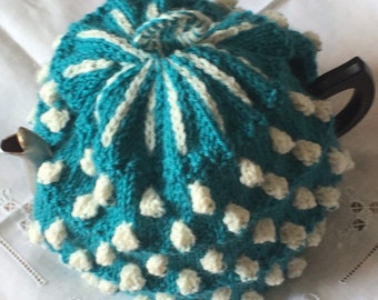 Teal Bommel Tee Kuschelig