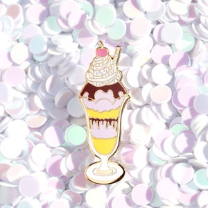 Ice-cream Sundae Enamel Pin Chocolate image 2
