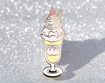 Pastel Ice-cream Sundae Enamel Pin