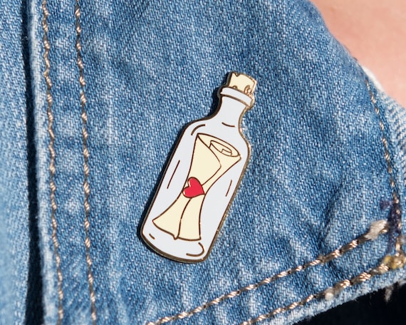 Message in a Bottle Enamel Pin Message in a Bottle Enamel Pin