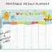 Printable Robots Weekly Planner, Robots Daily Planner, Printable Daily ...