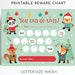 Printable Christmas Sticker Reward Chart, Christmas Animals Reward ...