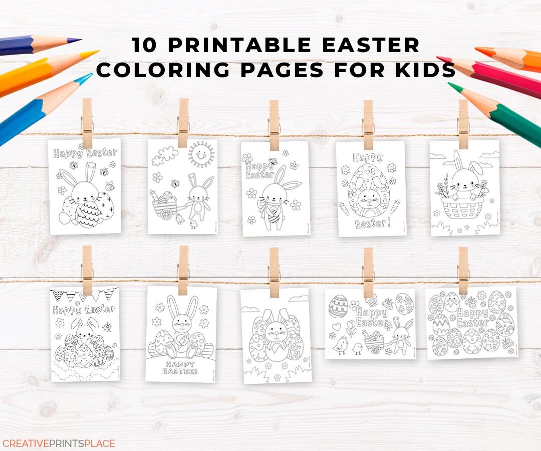 10 Printable Easter Coloring Pages for Kids – Fun Easter Activity ...