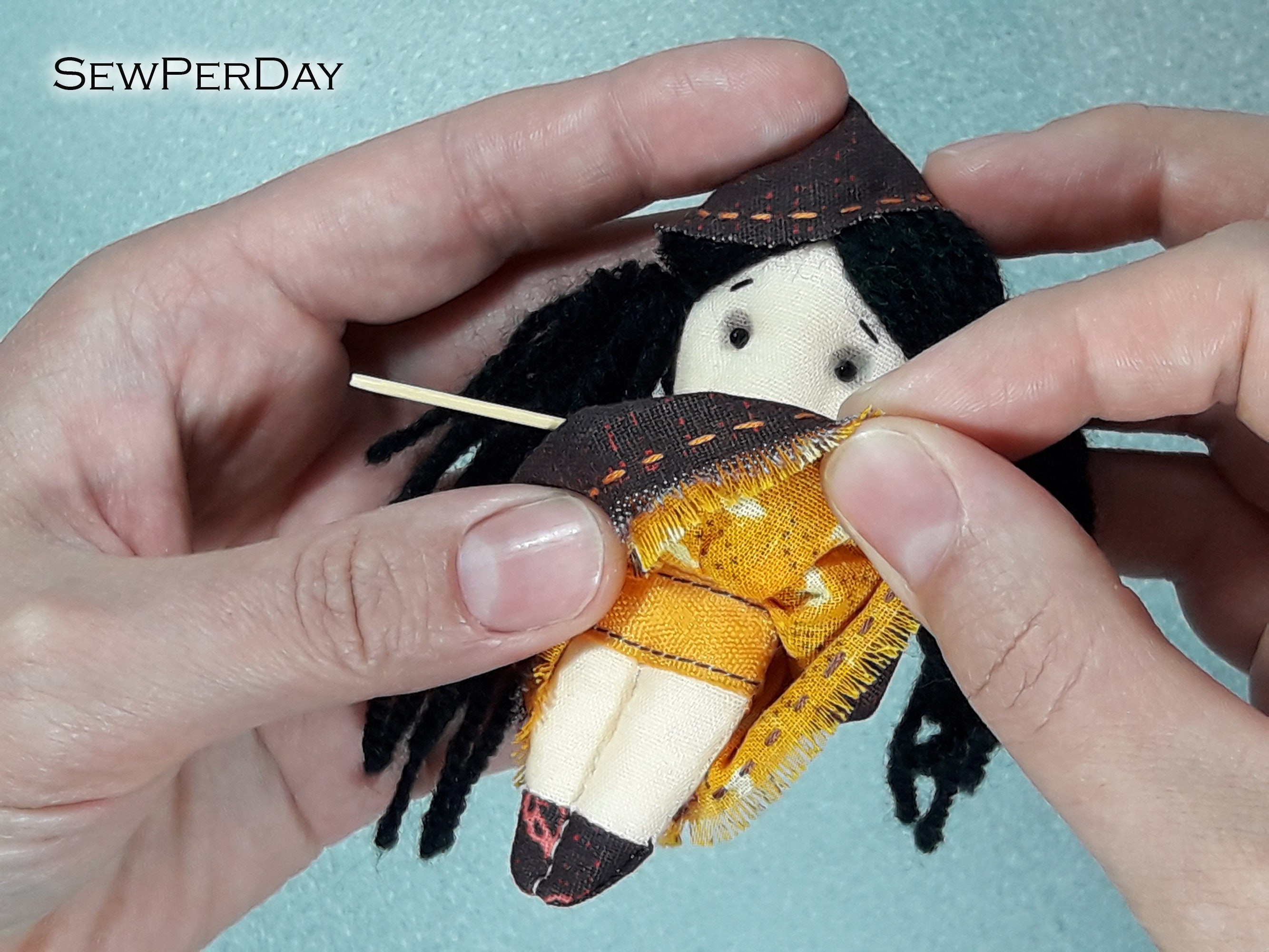 Tiny Rag Doll Sewing Pattern PDF/ Mini Fabric Doll Small Cloth - Etsy