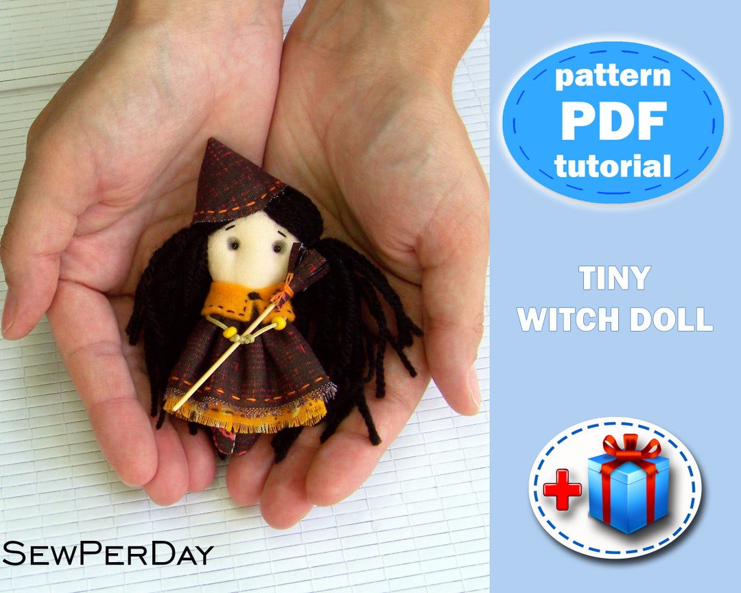 Tiny Rag Doll Sewing Pattern PDF/ Mini Fabric Doll Small Cloth - Etsy