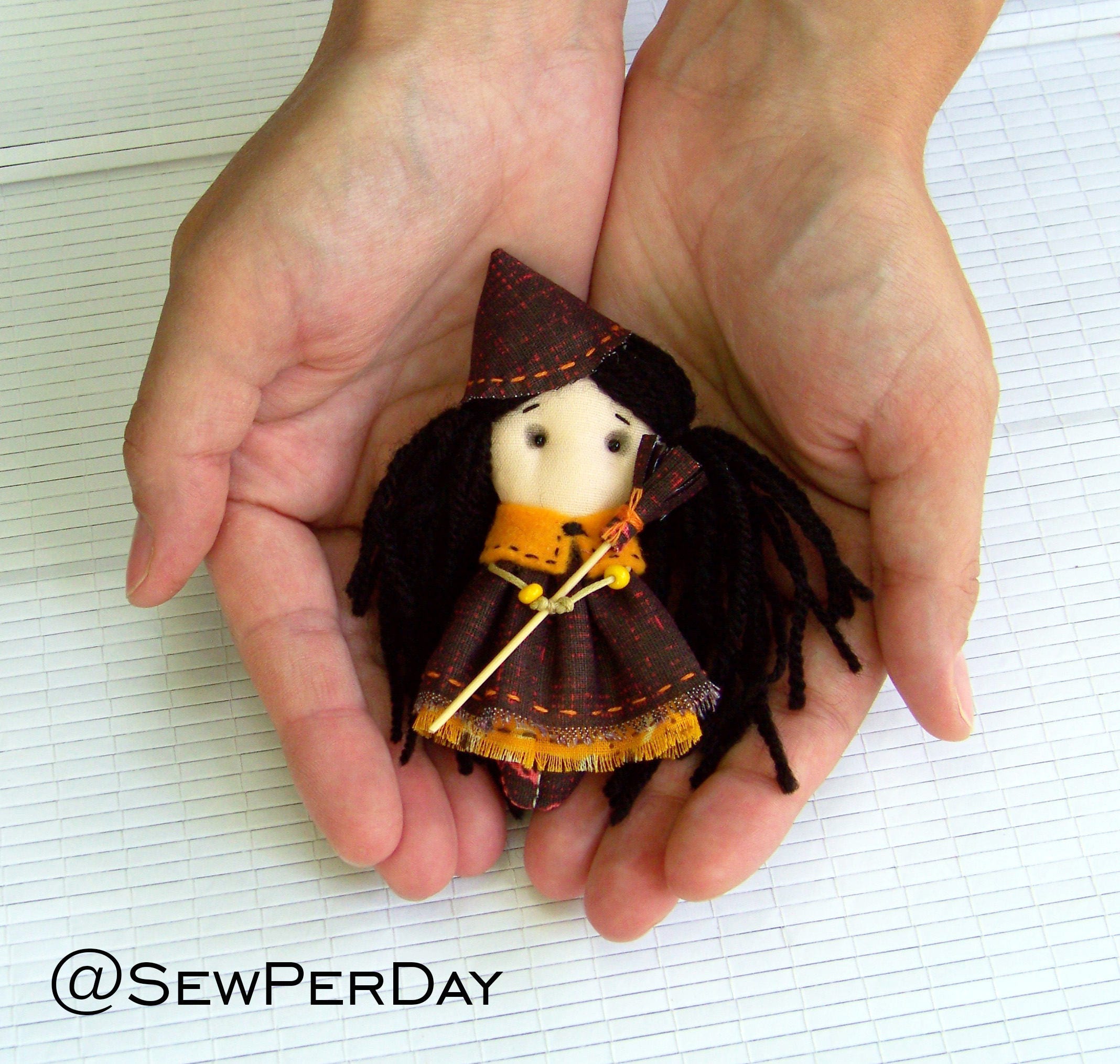 Tiny Rag Doll Sewing Pattern PDF/ Mini Fabric Doll Small Cloth - Etsy