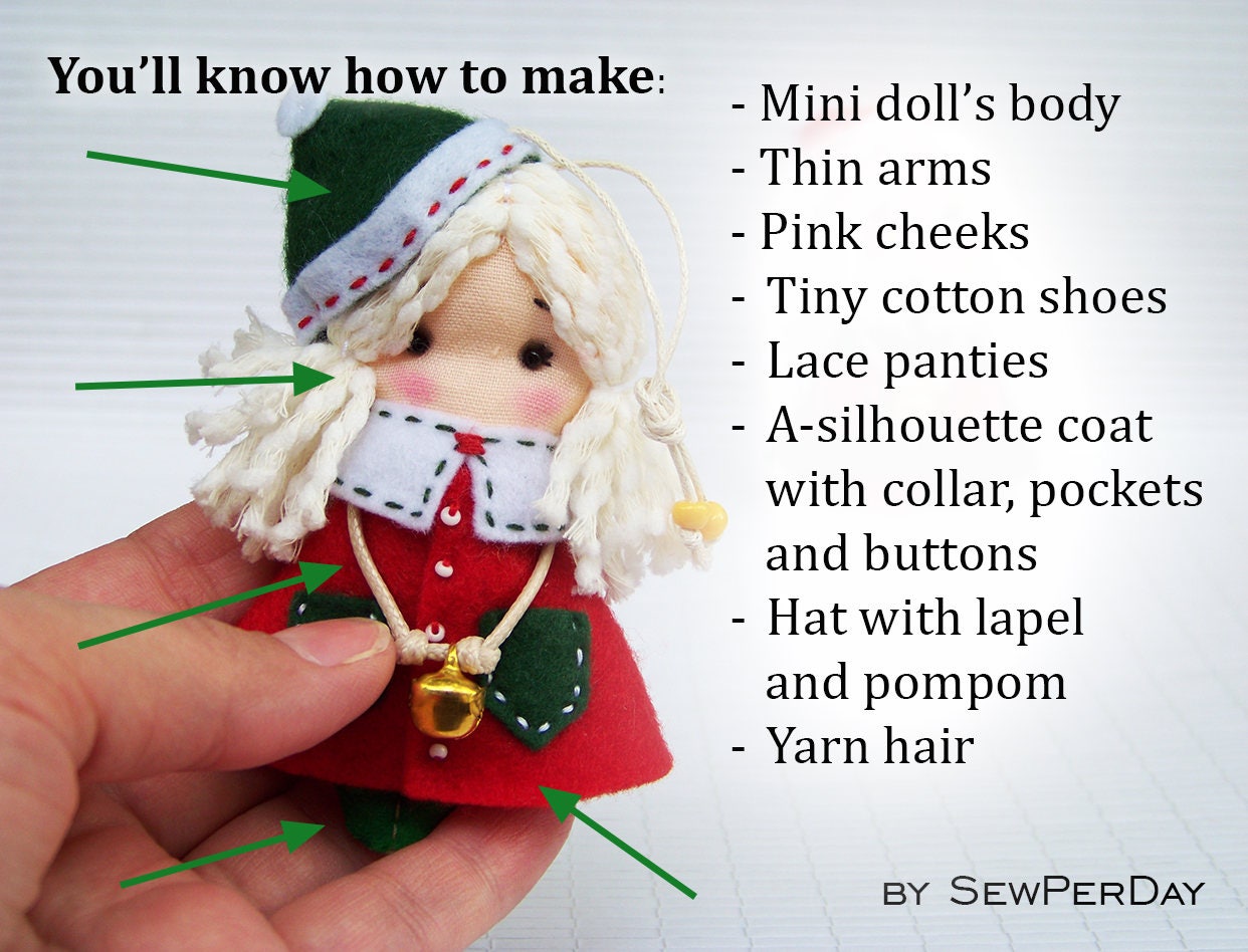 Christmas Elf Doll Pattern & Tutorial PDF Instant Download - Etsy