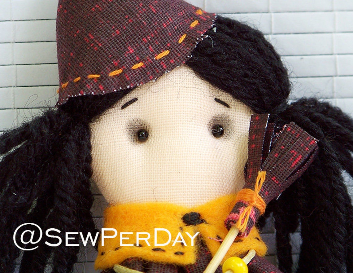 Tiny Rag Doll Sewing Pattern PDF/ Mini Fabric Doll Small Cloth - Etsy