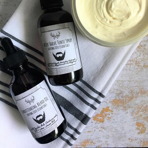 Gentlemen's Grooming & Shaving Kit, Father,s Day, Gifts for Him, Skin Care, Organic, All-Natural, Birthday Gift, Groomsman Gift