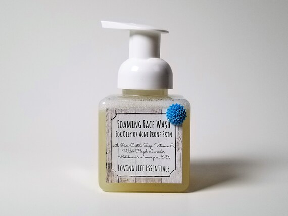 e acne foam face wash