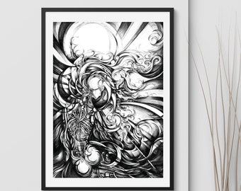 Visionary - Large Dark Art Print / Fine Art / Giclee / Graphic Art