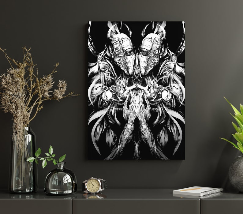 Reflection Dark Art Print / Fine Art / Giclee / Graphic Art Borderless