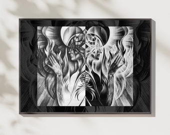 Dark Art Print / Fine Art / Giclee / Graphic Art