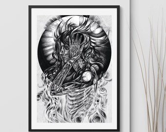 Dark Art Print / Fine Art / Giclee / Graphic Art