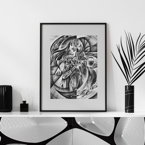 Dark Art Print / Fine Art / Giclee / Graphic Art White Borders