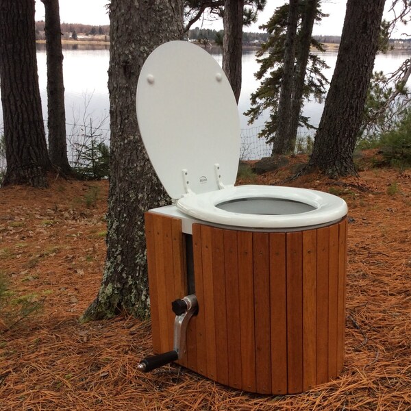 Down To Earth compost Toilet,no water or vent,tiny home,camper,boat,biodegradable,eco,off grid,earth friendly,waste disposal,peat moss,head