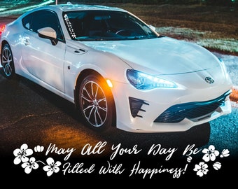 Bannersticker op voorruit: Sakura JDM-autosticker