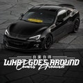 Karma - what goes around comes around in Japanese blei decal Windshield Banner Decal JDM Sticker product logo