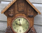 Small Wall Clock, Black Forest Clock, Wall Clock, Small Mantle Clock, Country Clock
