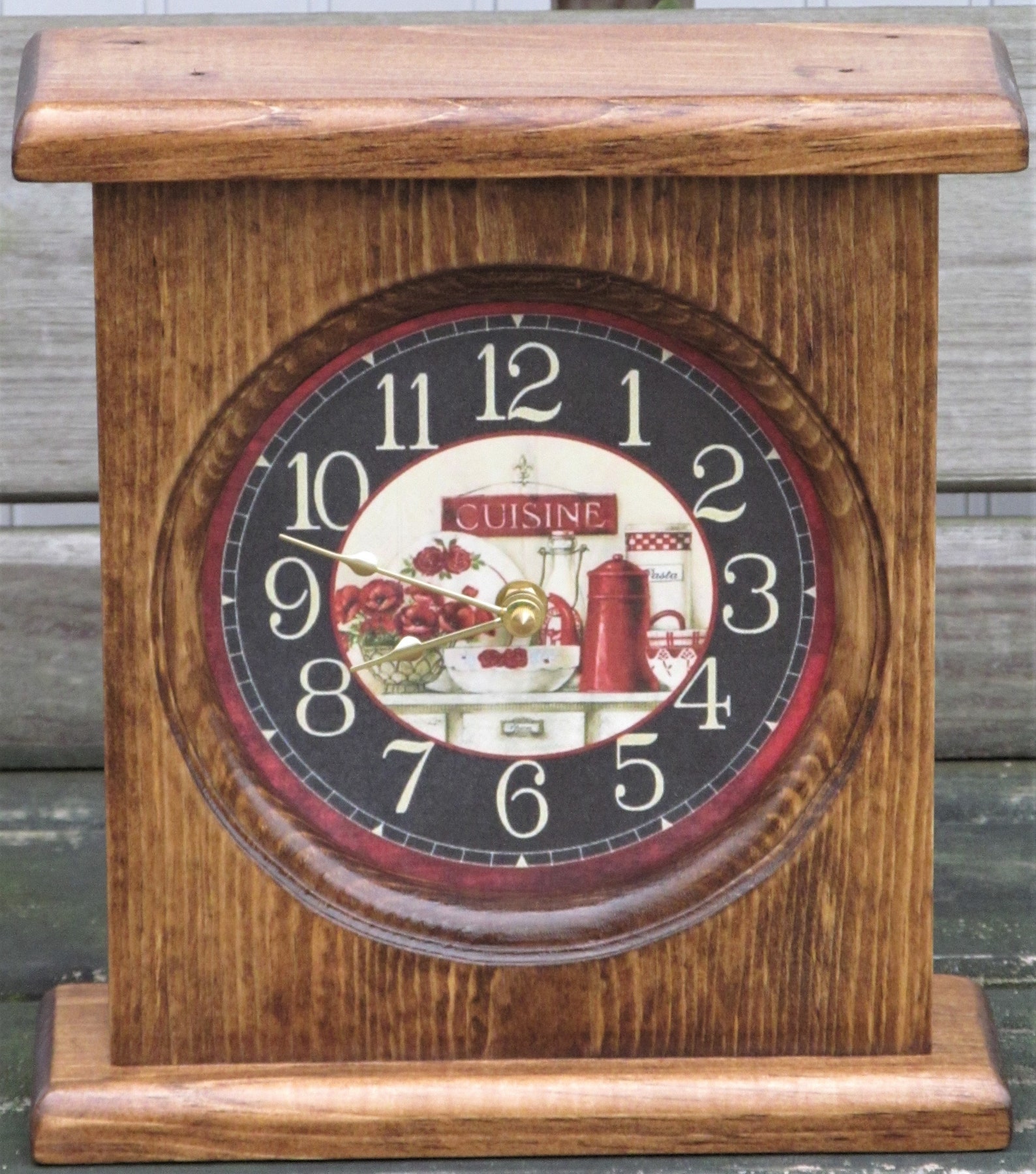 Country Wall Clock Small Kitchen Clock Kitchen Wall Clock Etsy