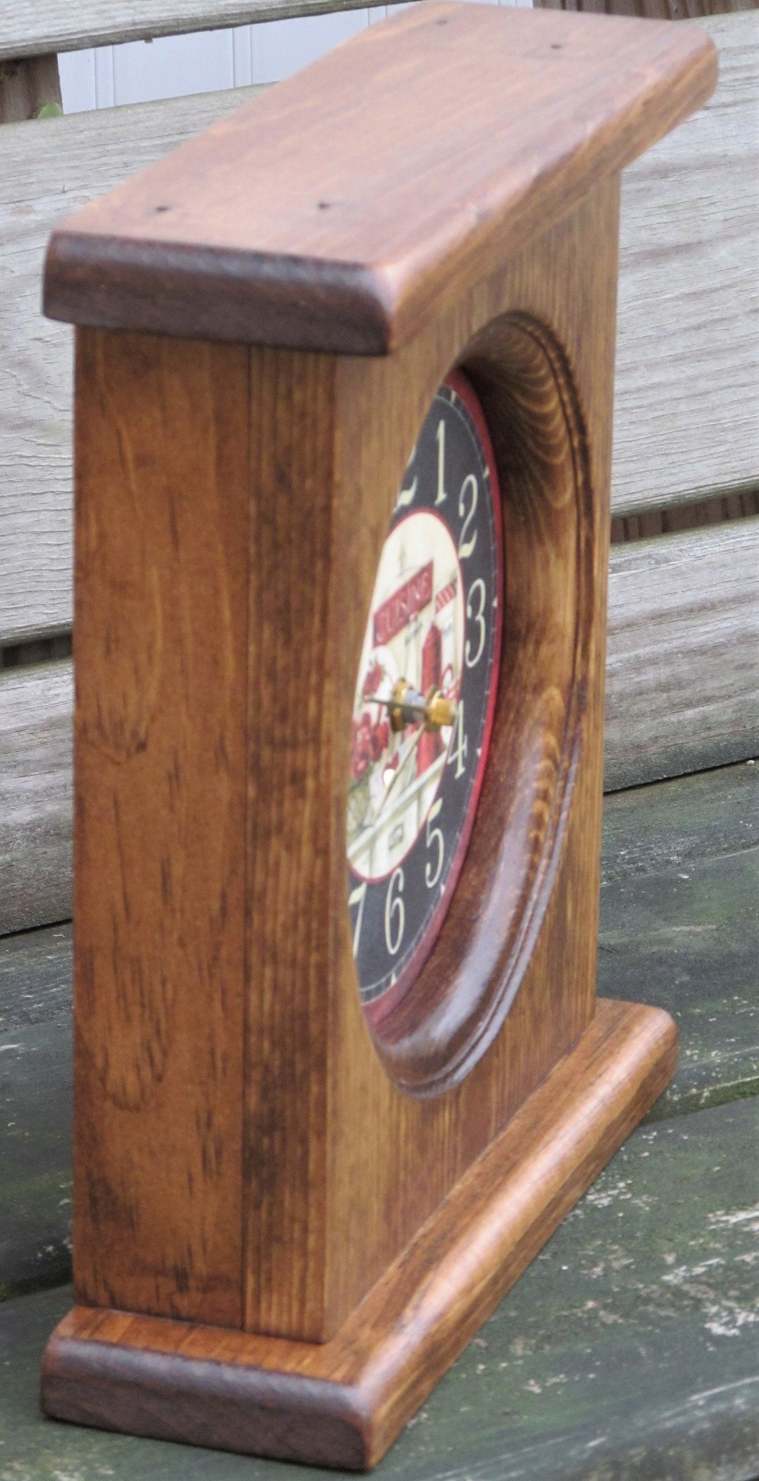 Country Wall Clock Small Kitchen Clock Kitchen Wall Clock Etsy