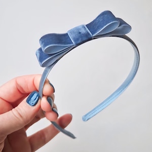 Faixa de cabelo de veludo feita à mão para meninas e mulheres | Acessório de cabelo elegante e confortável