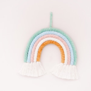 Macrame rainbow wall hanging, Rainbow tapestry, Gift idea birth, Playroom decoration, Nursery decor, Spring summer rainbow, 1st birthday