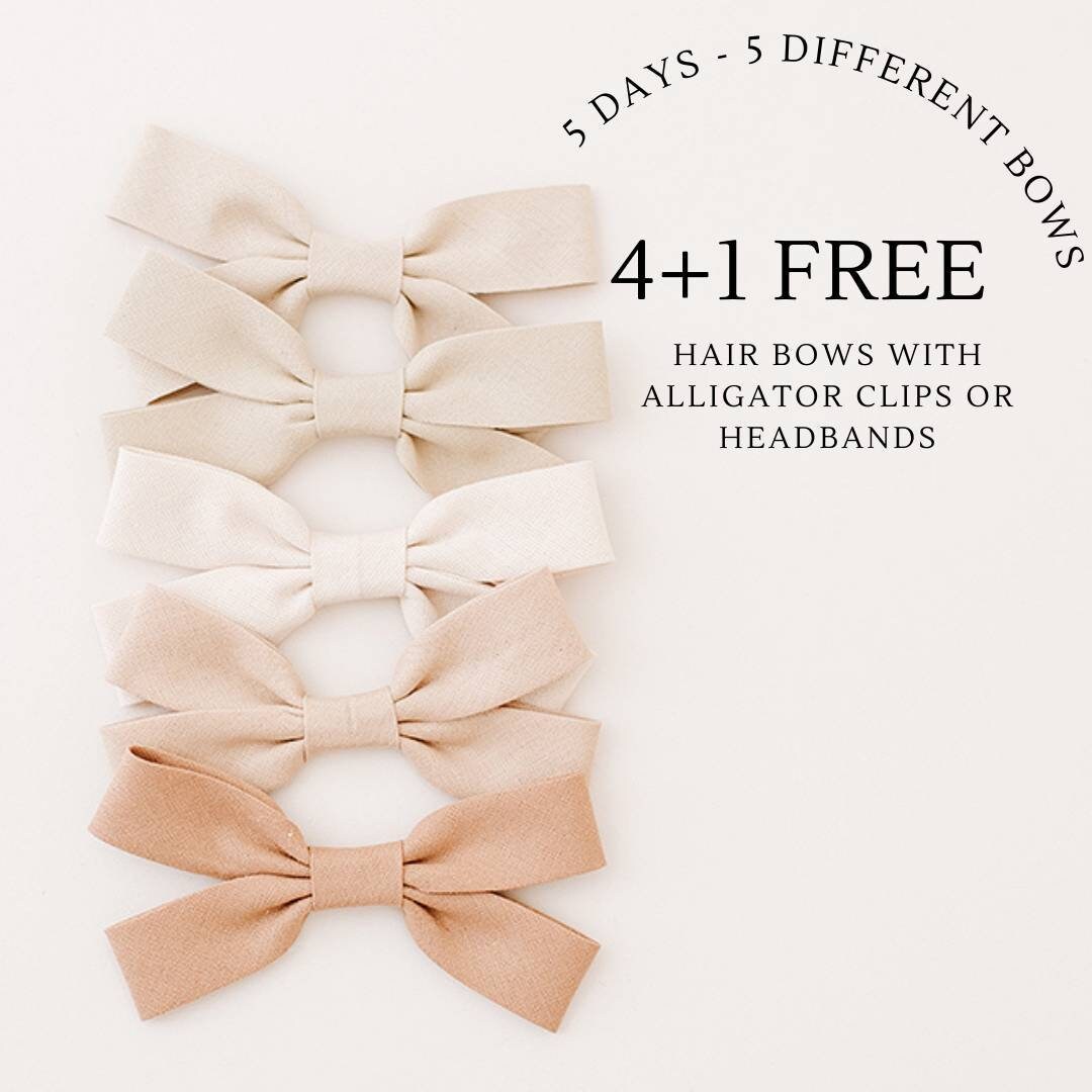 Heirlooms Bows Linen Ribbon Bow, Mocha