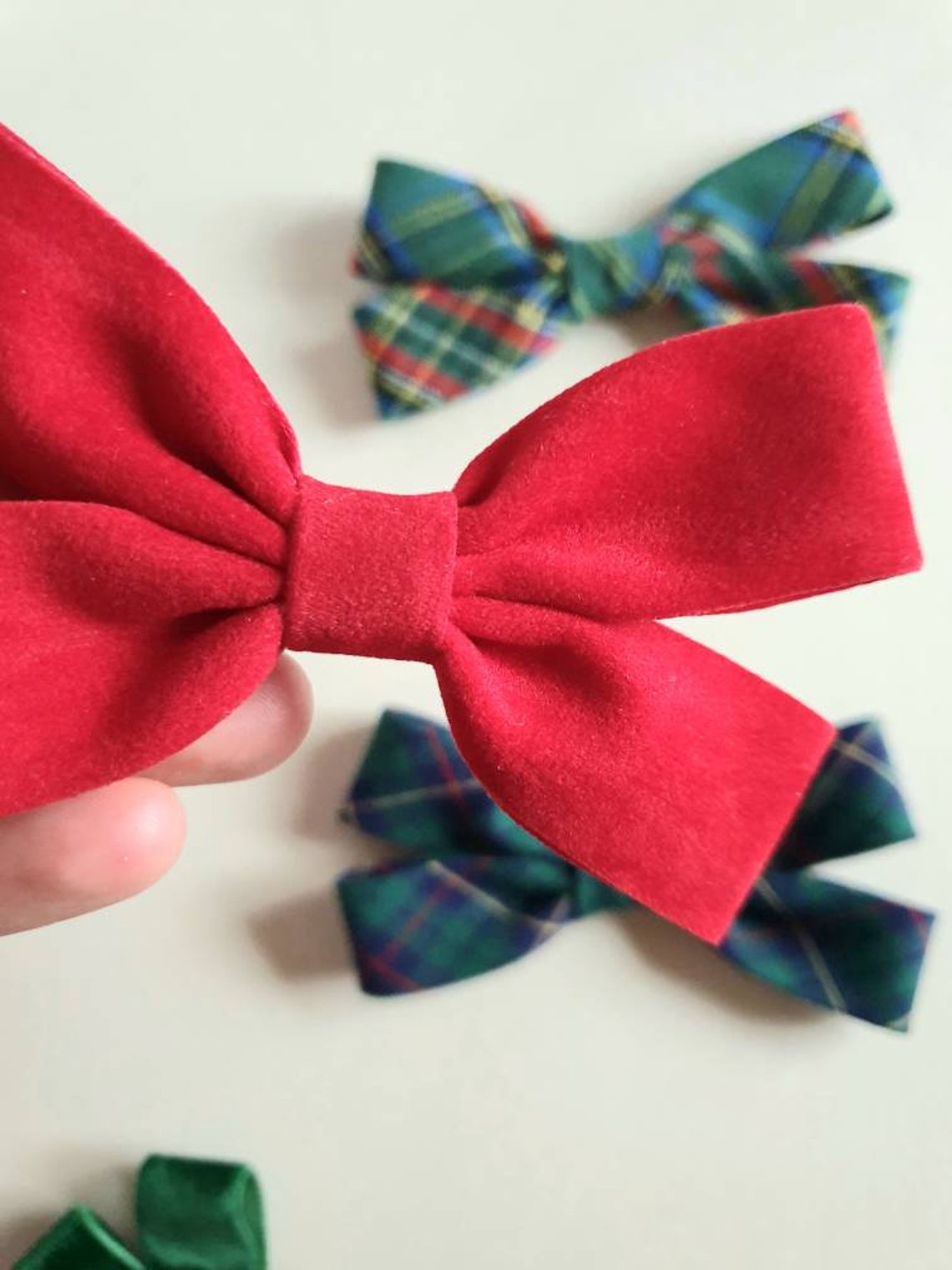 Christmas hair clips Advent calendar filler Hair bows for Etsy