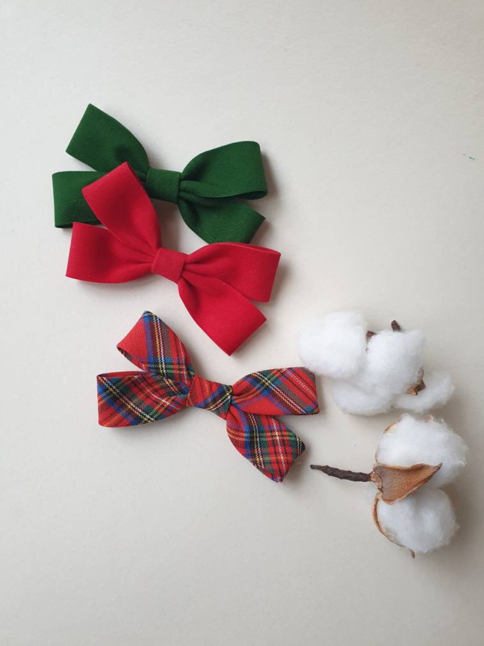 Christmas hair clips Advent calendar filler Hair bows for Etsy