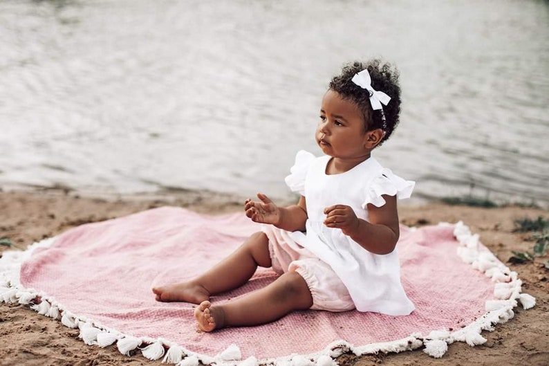 White headband, Soft cotton headband, Newborn headband, Headbands for babies, Boho headband, Baby shower gift, 1st birthday outfit Snow white