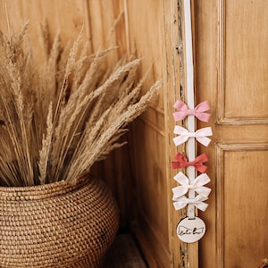 Minimal bow hanger, bow holder, Nursery storage, Bow organization, Bow storage, Bow holder, Bow display.