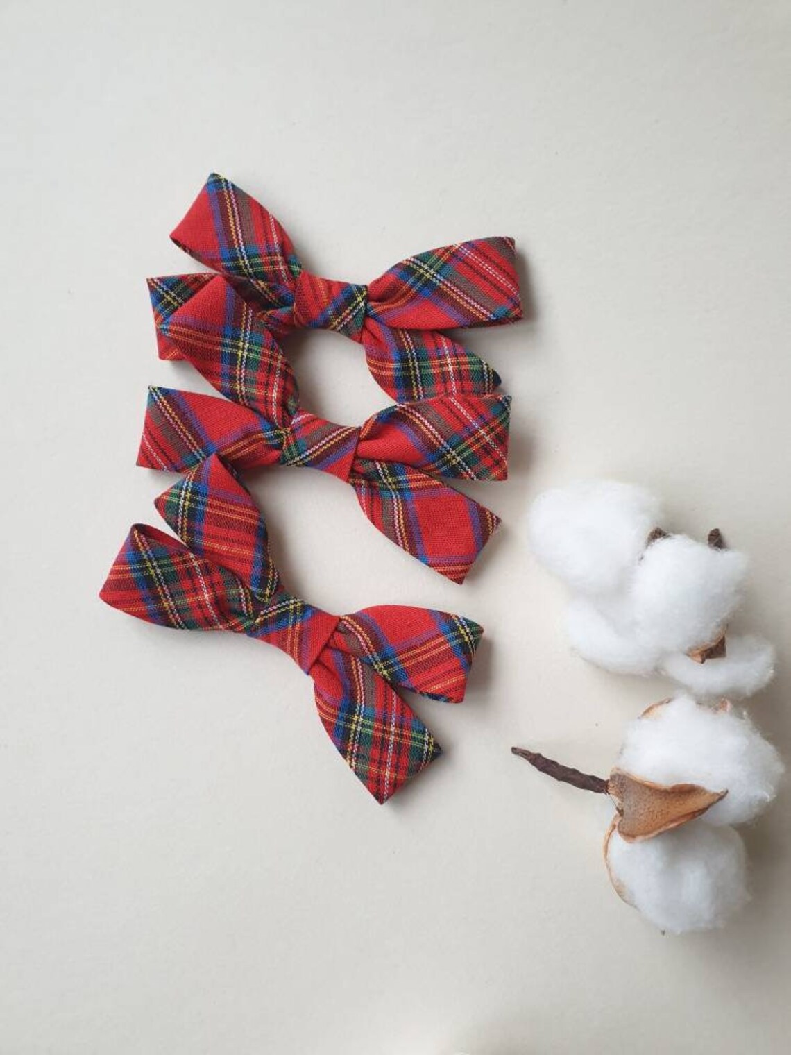 Christmas hair clips Advent calendar filler Hair bows for Etsy