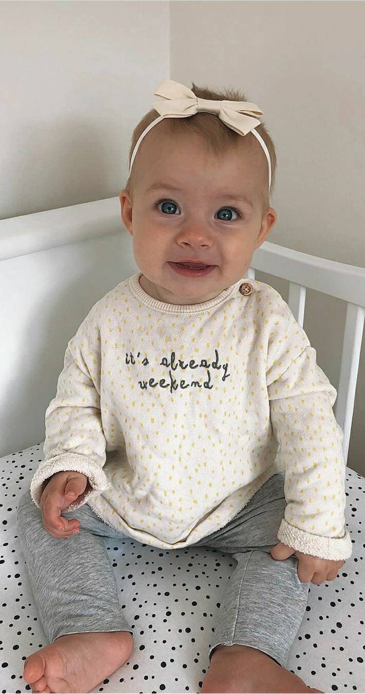 Bandeau bébé à nouer 0-6 mois - Fait main avec ♥︎ - 6 mois