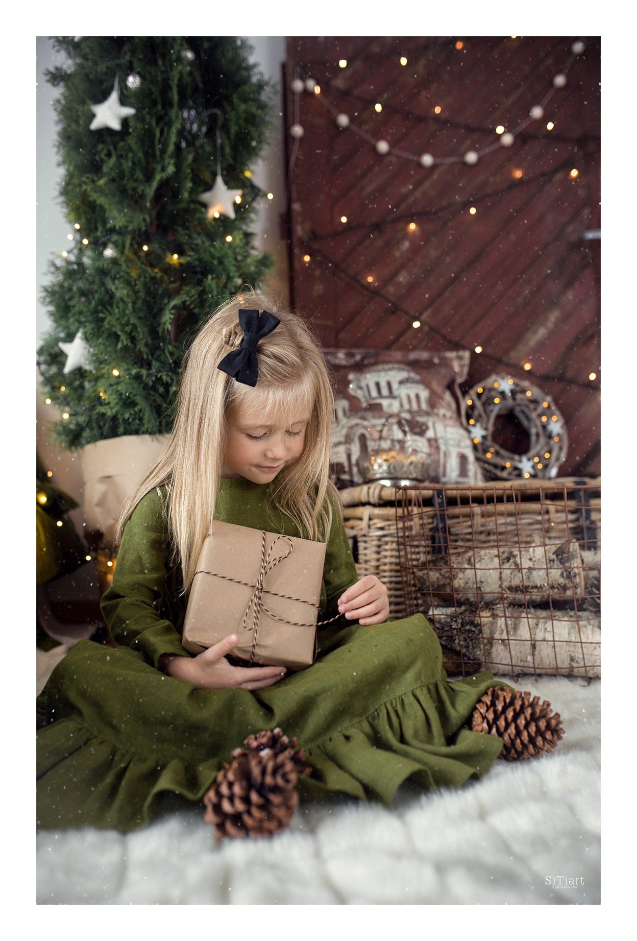 Christmas hair clips Advent calendar filler Hair bows for Etsy