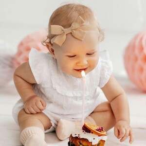 Velvet Boho Headband with Cotton Bow | Soft Baby Girl Hair Accessory | Newborn to Toddler